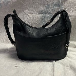 Brighton handbag Barbados black leather